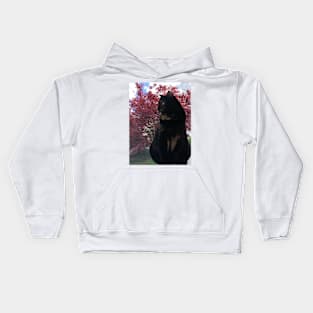 Pretty Kitty in the Window Kids Hoodie